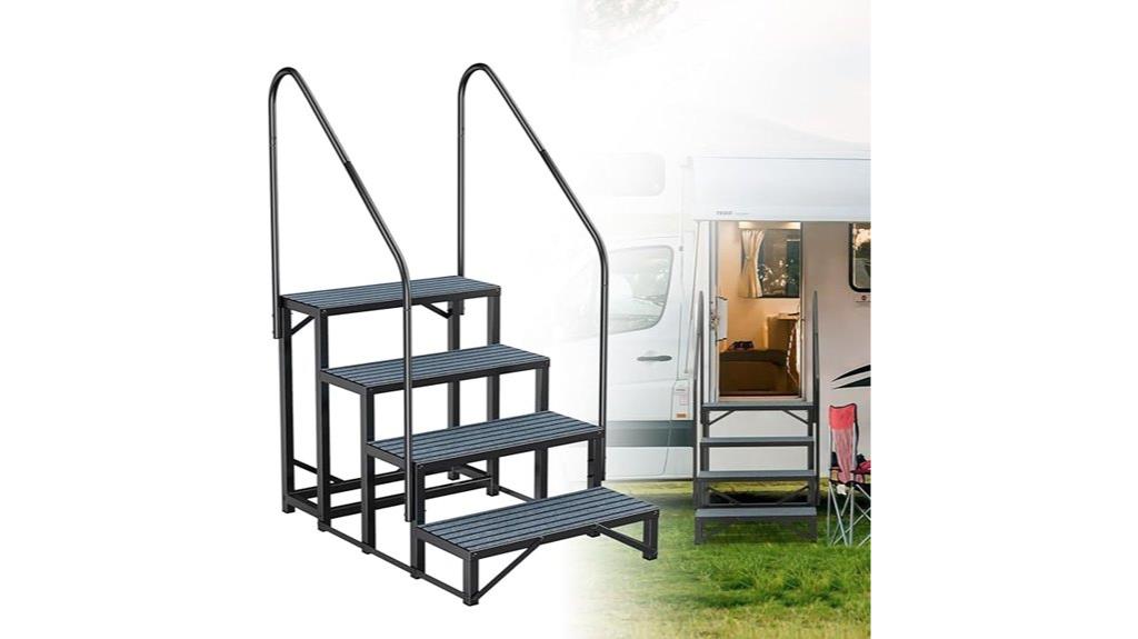 four step hot tub stairs