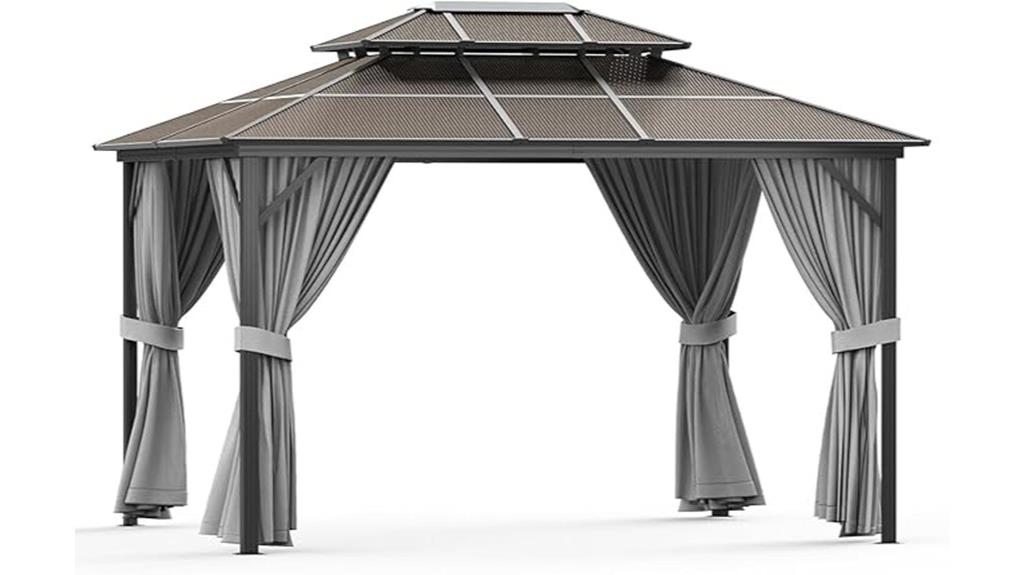 heavy duty aluminum gazebo
