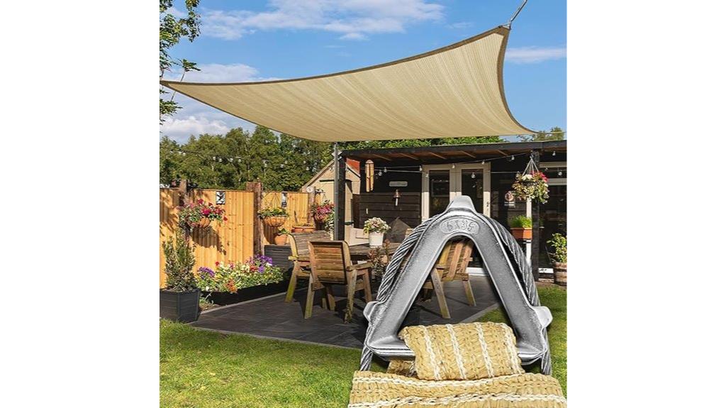 heavy duty beige sun shade