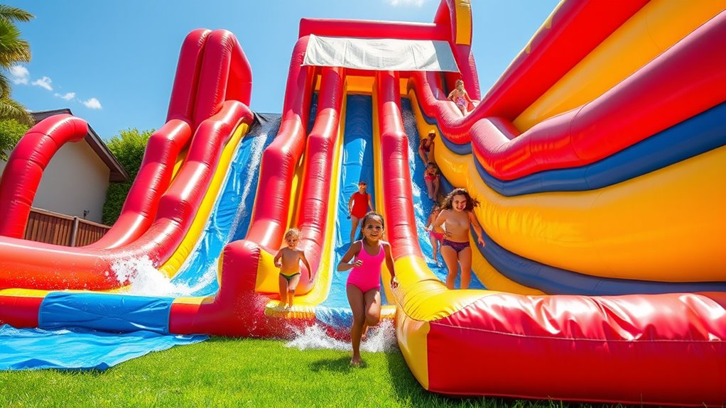 heavy duty inflatable water slides