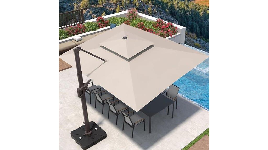 heavy duty rotating umbrella