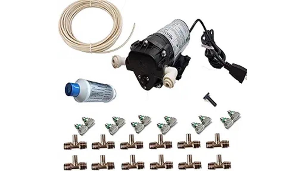 high pressure residential misting