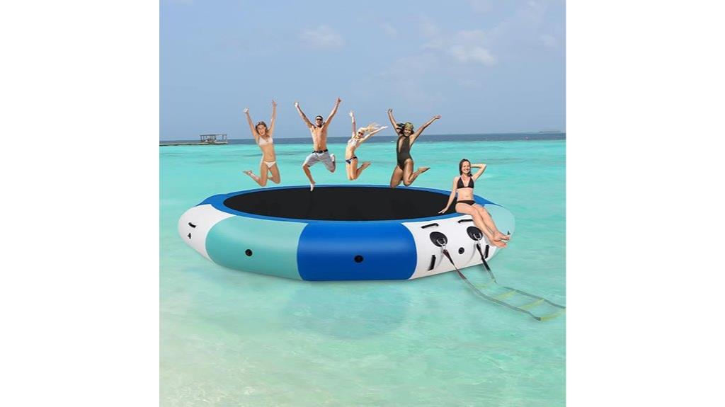 inflatable 15ft blue trampoline