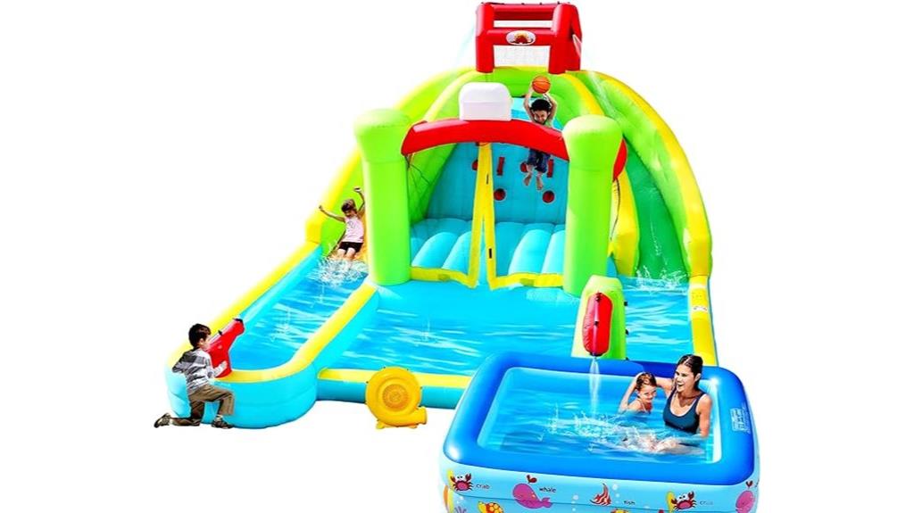 inflatable bounce house slides