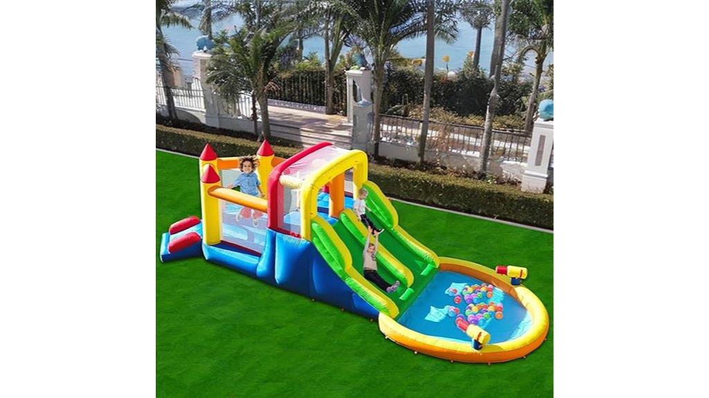 inflatable bounce slide splash