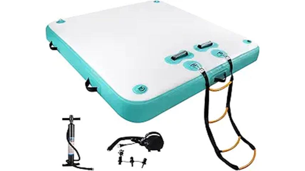 inflatable dock water platform