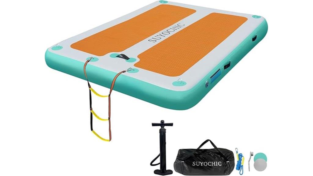 inflatable dock with eva