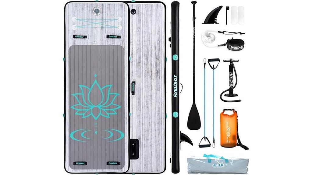 inflatable dock with non slip