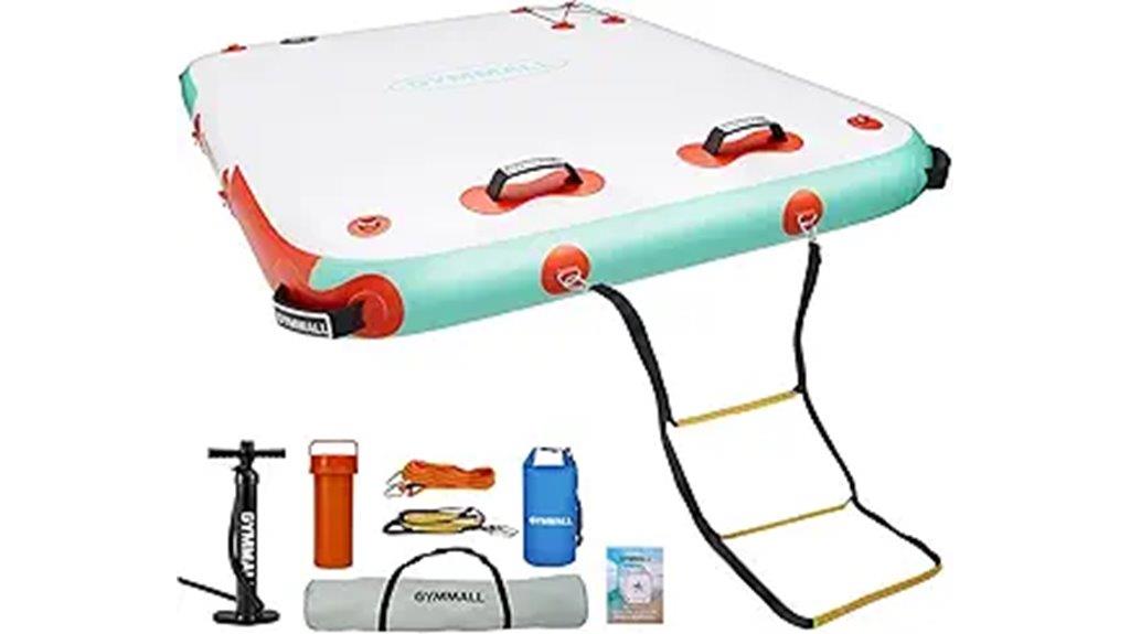 inflatable dock with non slip