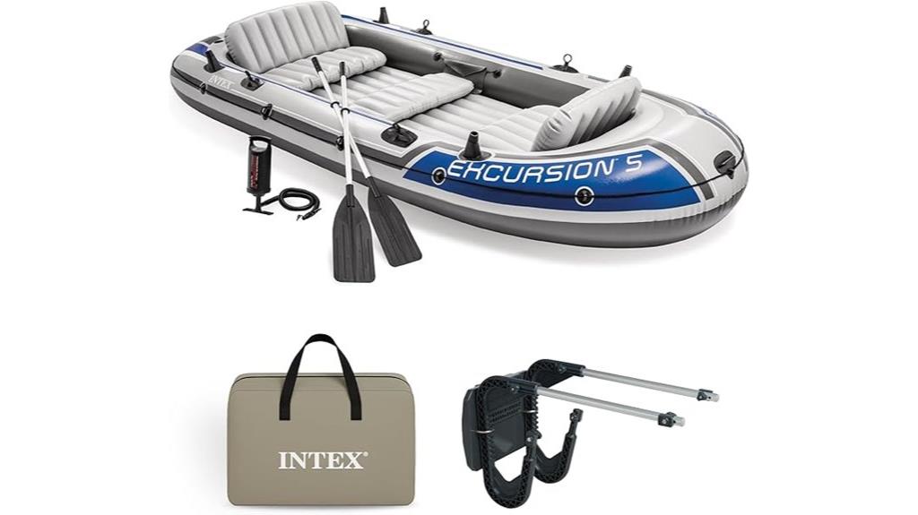 inflatable fishing raft set