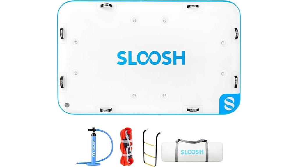 inflatable floating dock