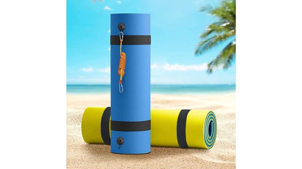 inflatable floating water mat