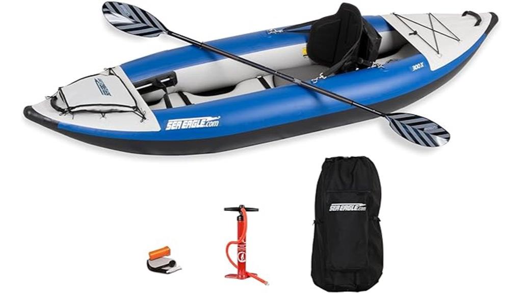 inflatable kayak with accessories