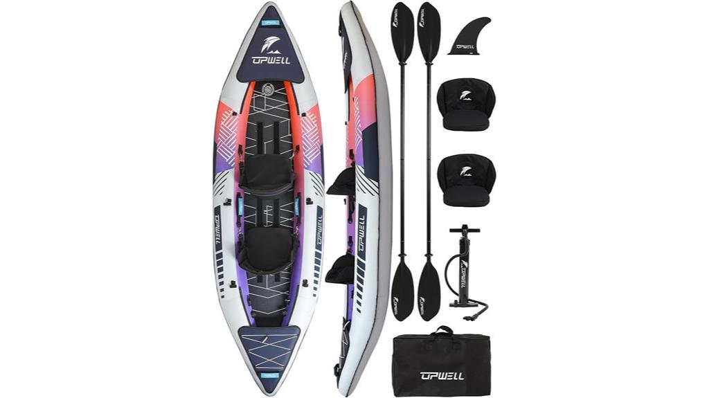 inflatable kayak with accessories