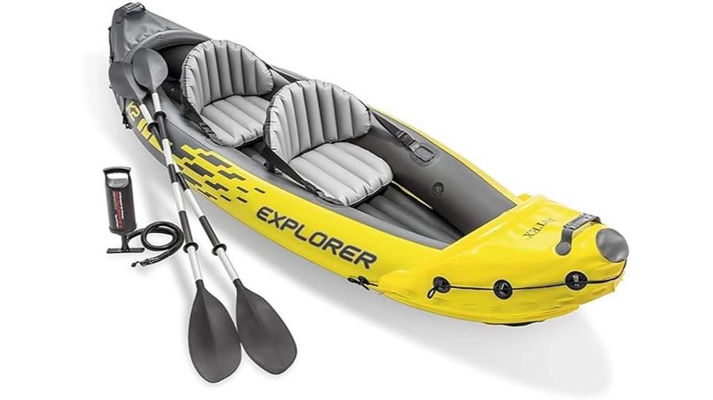 inflatable kayak with accessories
