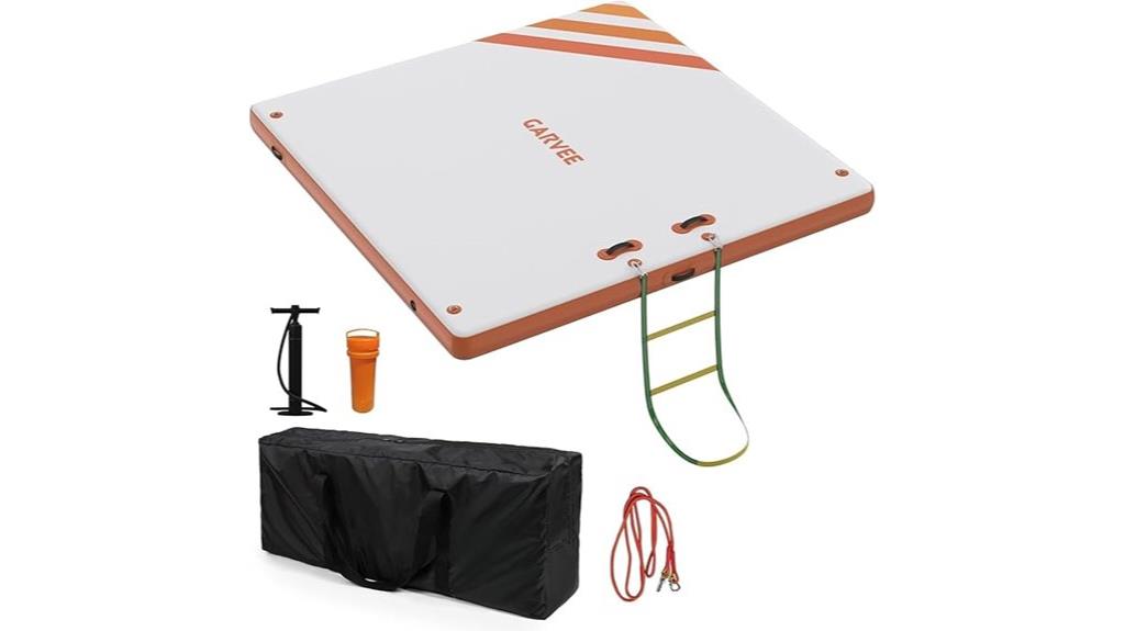 inflatable lake beach dock