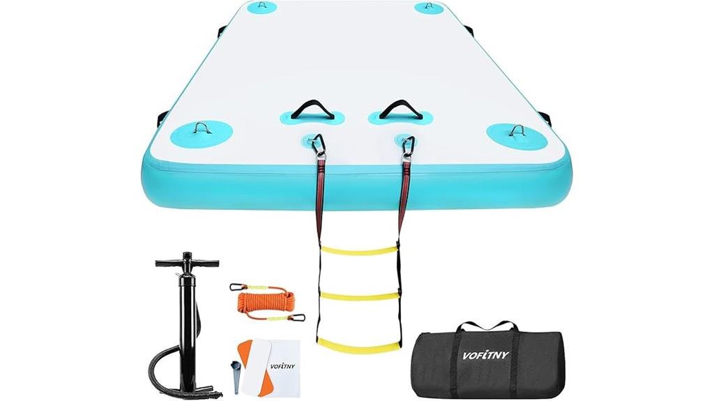 inflatable lake dock