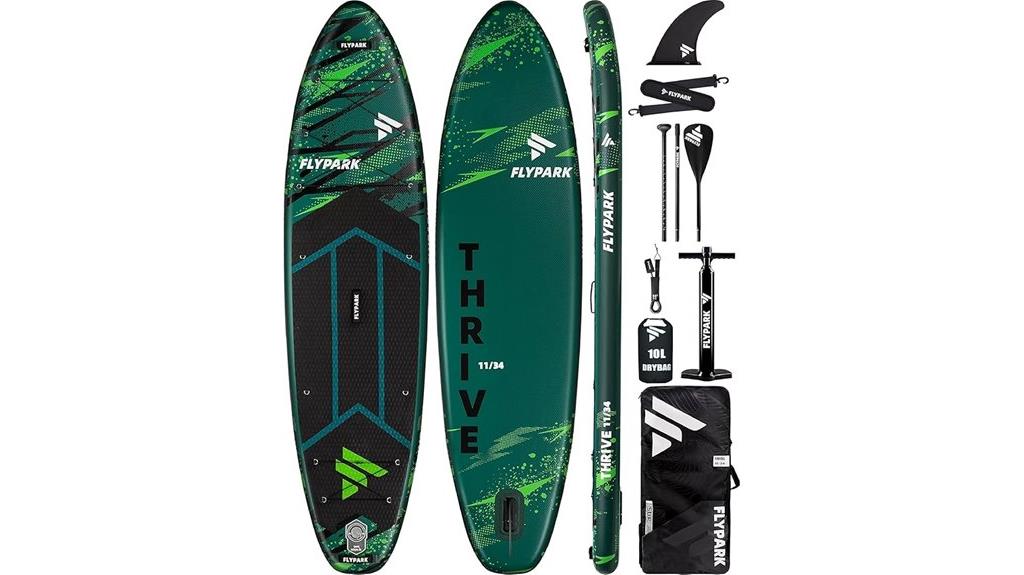 inflatable paddle board size