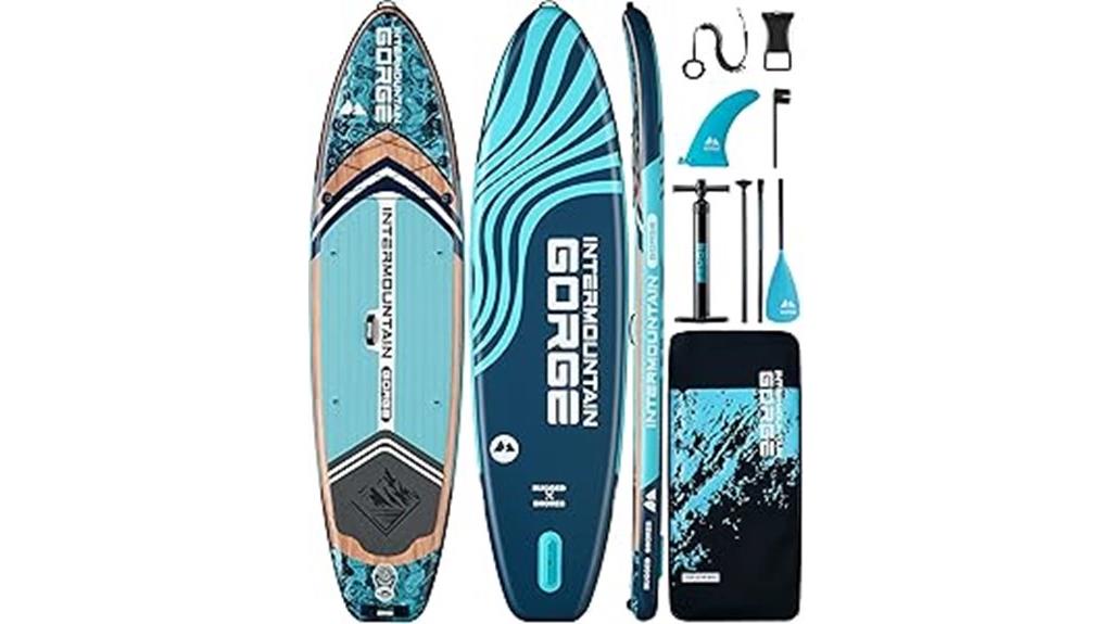 inflatable paddleboard with accessories