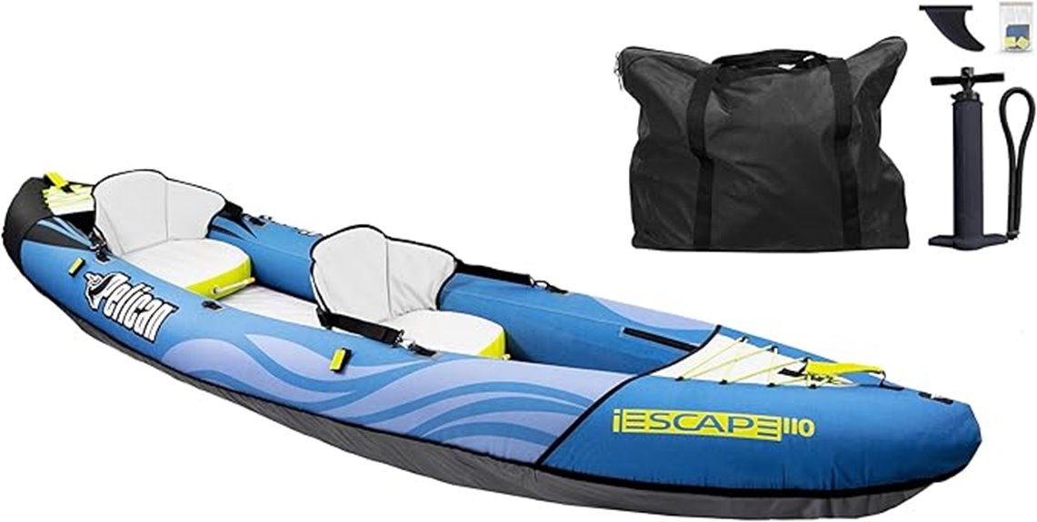 inflatable pelican kayak model