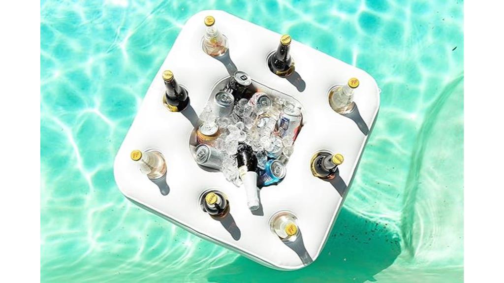 inflatable pool drink organizer
