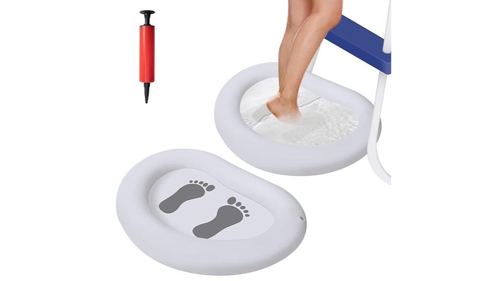 inflatable pool foot basin