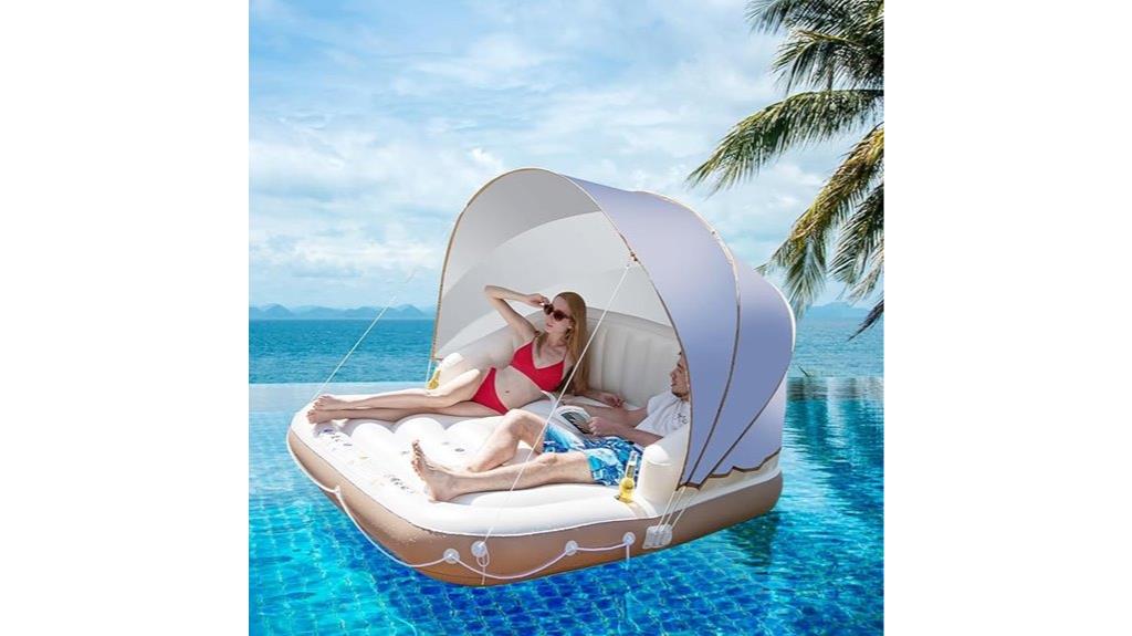 inflatable pool lake canopy