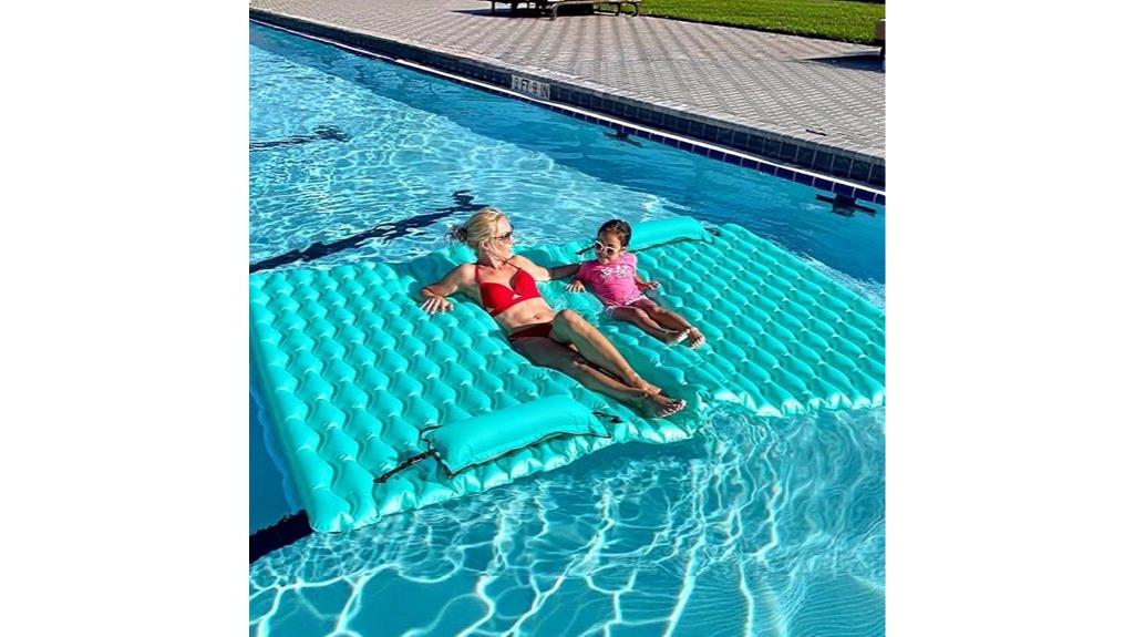 inflatable pool lake mat