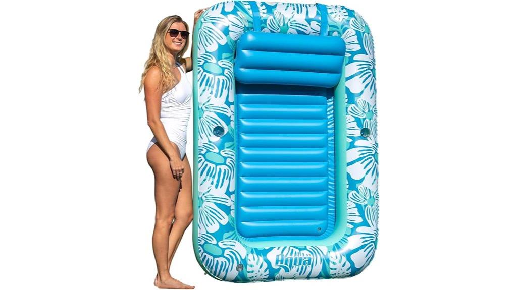 inflatable pool lounger with cupholders