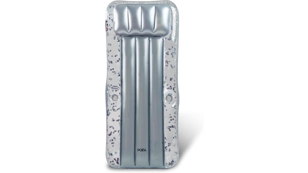 inflatable pool mattress features