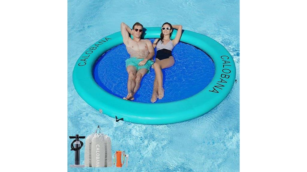 inflatable river pool hammock