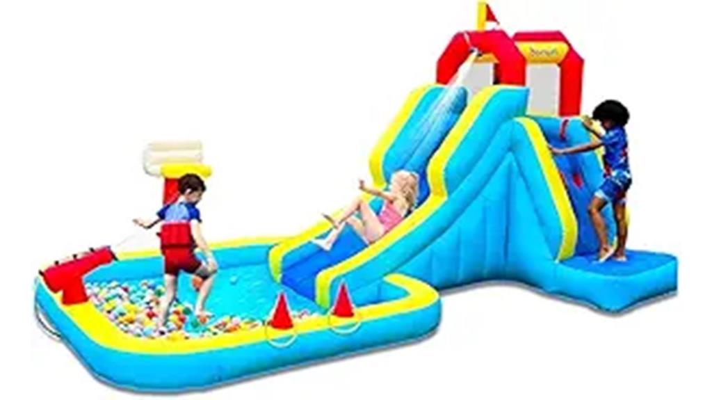 inflatable slide with climbing