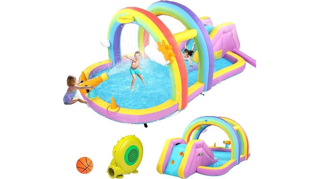 inflatable water slide features
