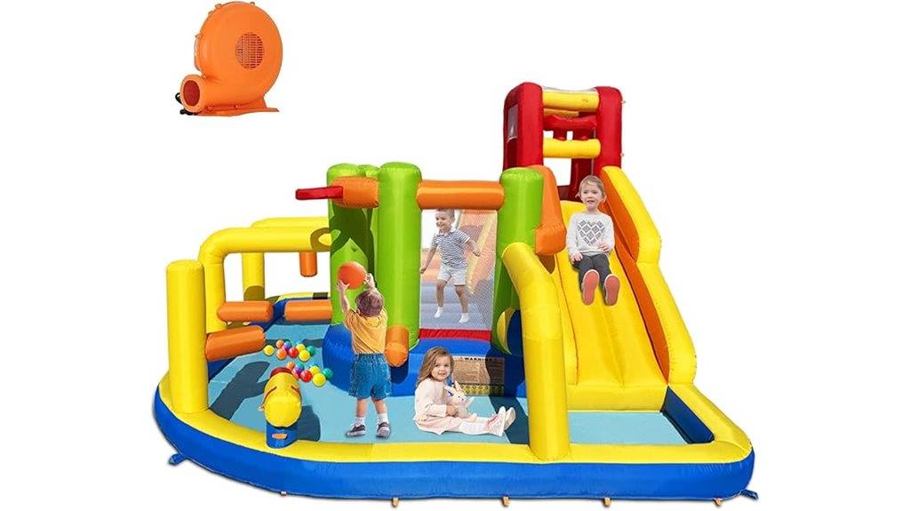 inflatable water slide obstacle