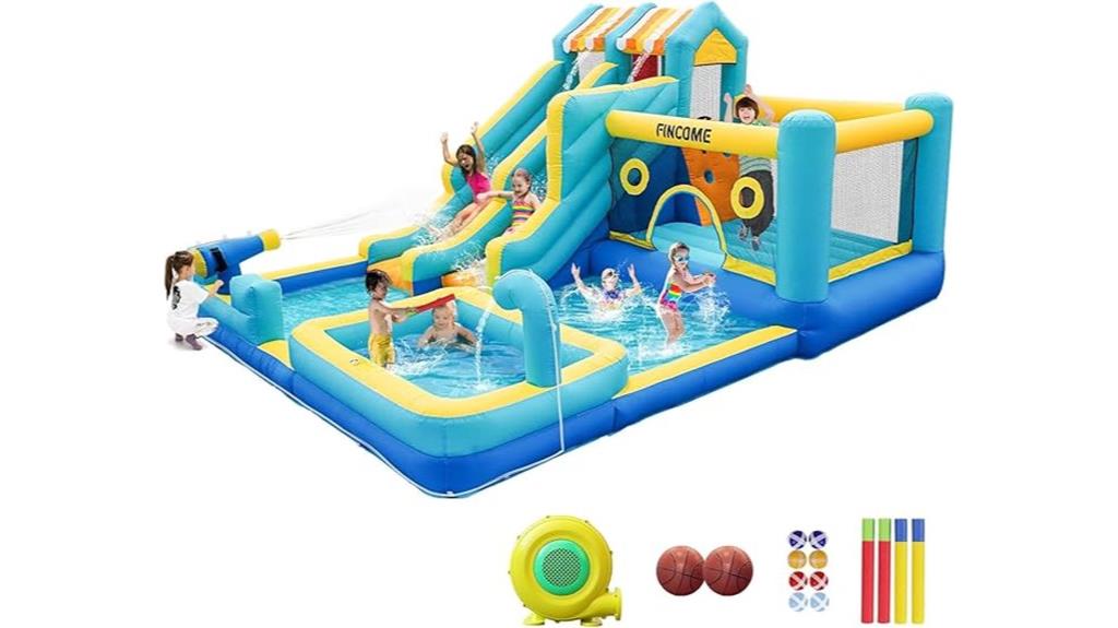 inflatable water slide play