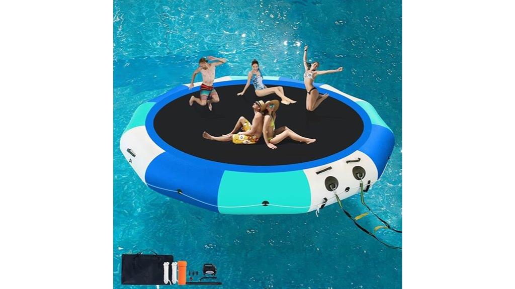 inflatable water trampoline set