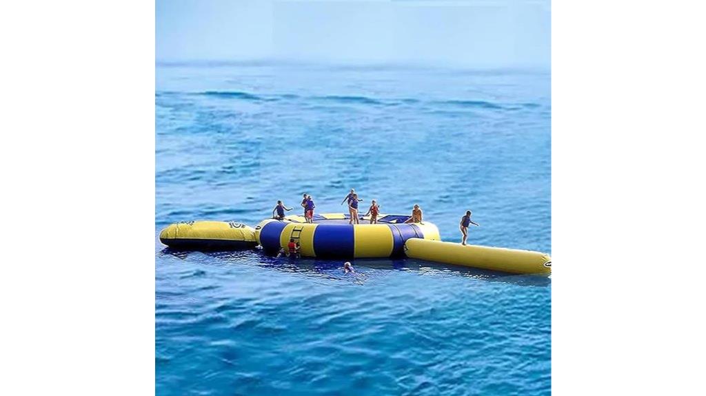 inflatable water trampoline slide
