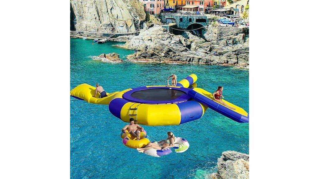 inflatable water trampoline slide
