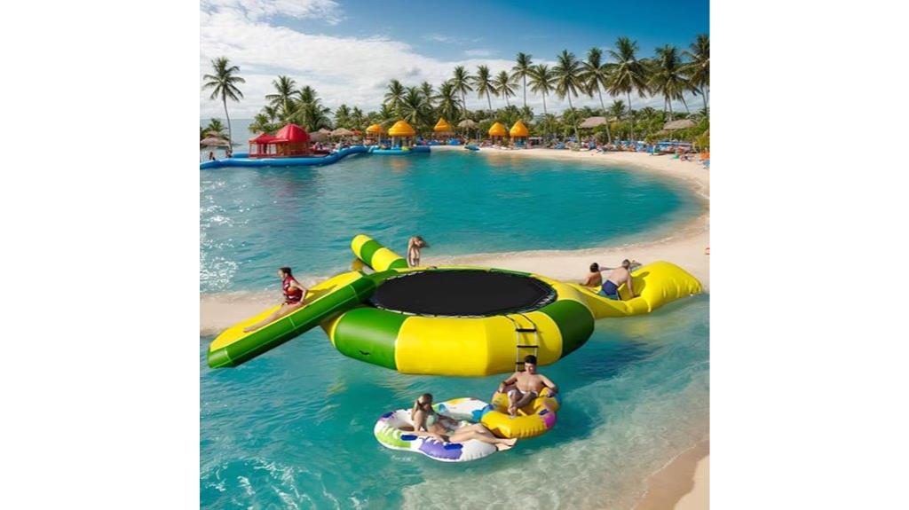 inflatable water trampoline slide
