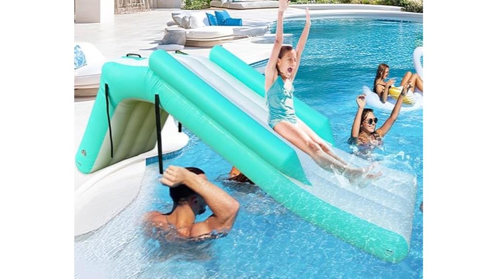 inflatable waterfall slide