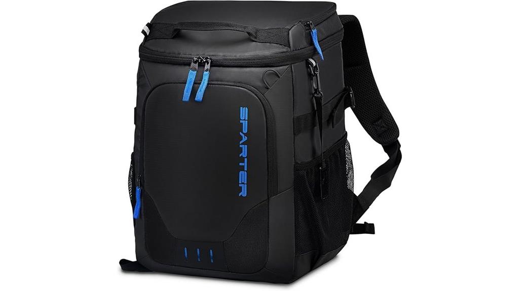 insulated compartments backpack cooler