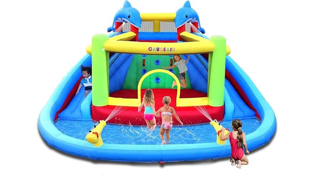 kids backyard inflatable slide