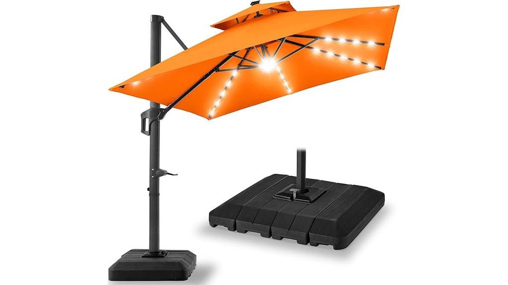 large 10x10ft patio umbrella