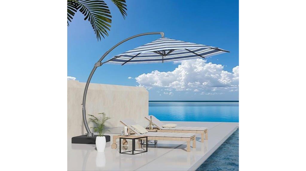 large 11ft offset umbrella