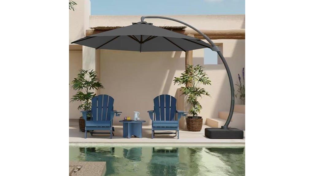 large 12ft rotating umbrella