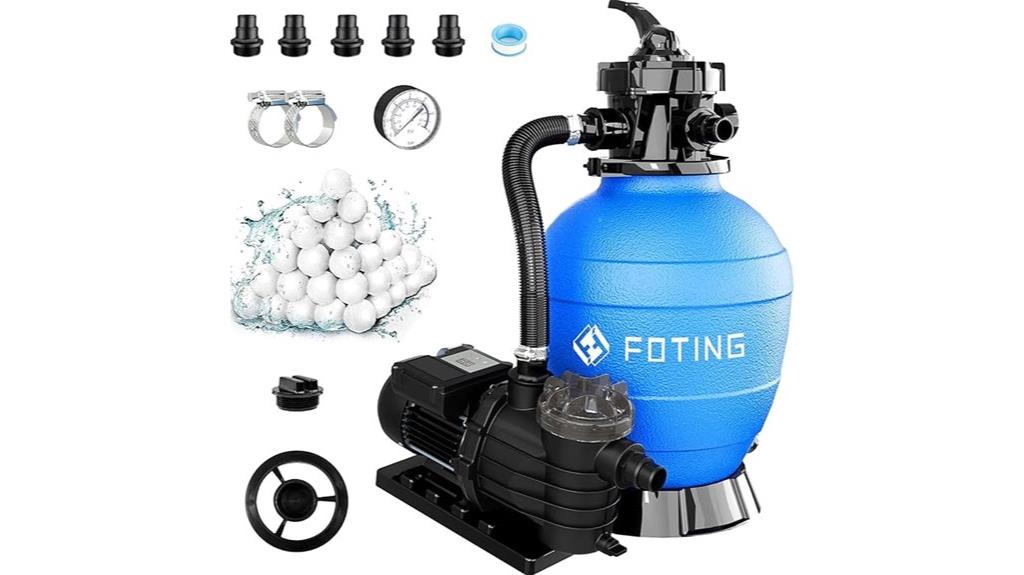 large above ground pool filter
