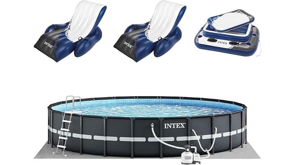 large above ground pool set