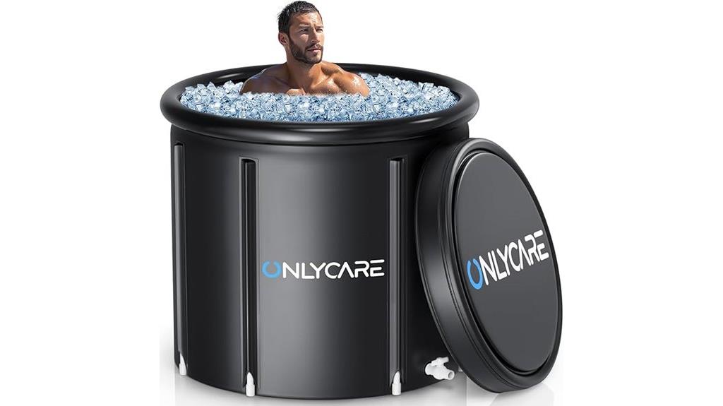 large athlete ice bath