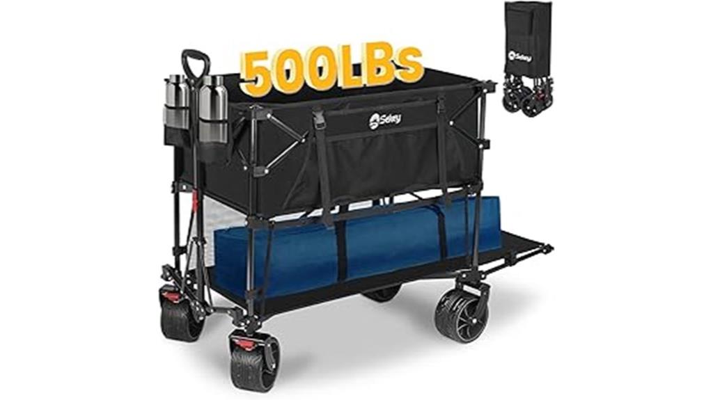 large capacity folding wagon
