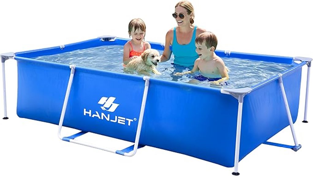 large family backyard pool